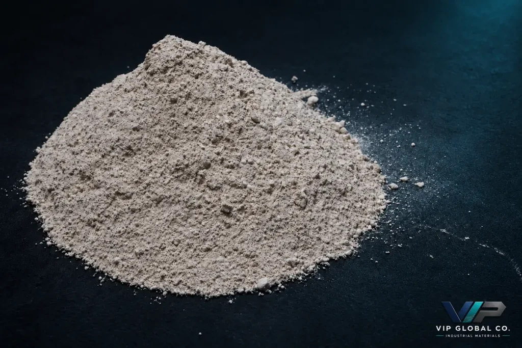 Fine VIP-CL silica-kaolin mineral powder with VIP Global Co. logo
