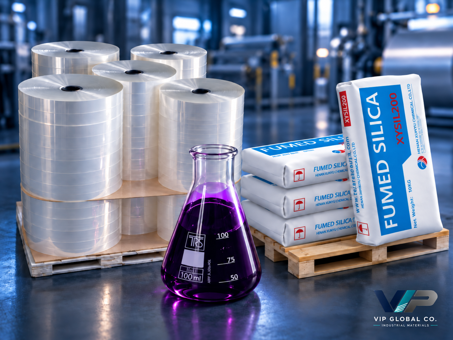 Additives and chemicals for composites: film rolls, cobalt solution and fumed silica | VIP Global Co